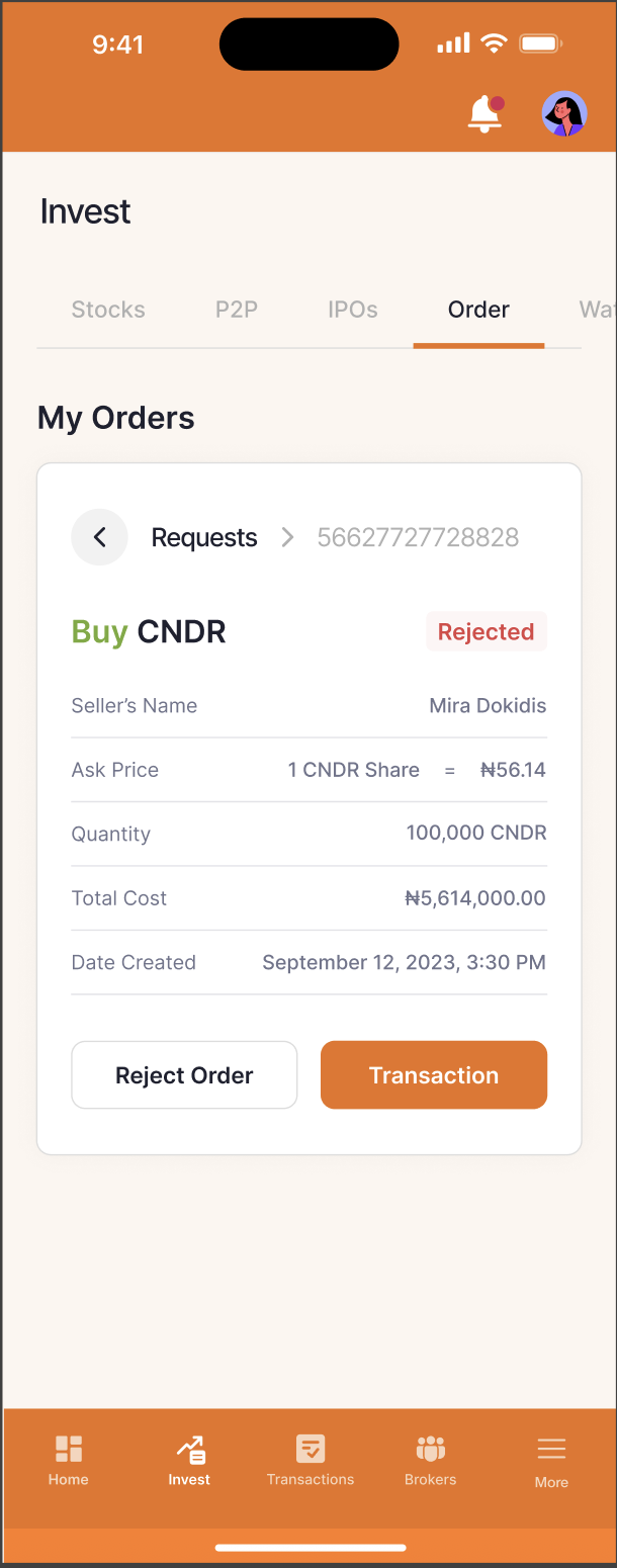 Orders